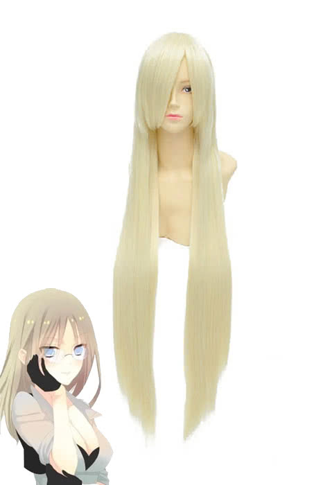 thumbnail image 2 of 100cm Long Straight Cosplay Wig Anime Compatible Universal Omnipotent 2 of 10