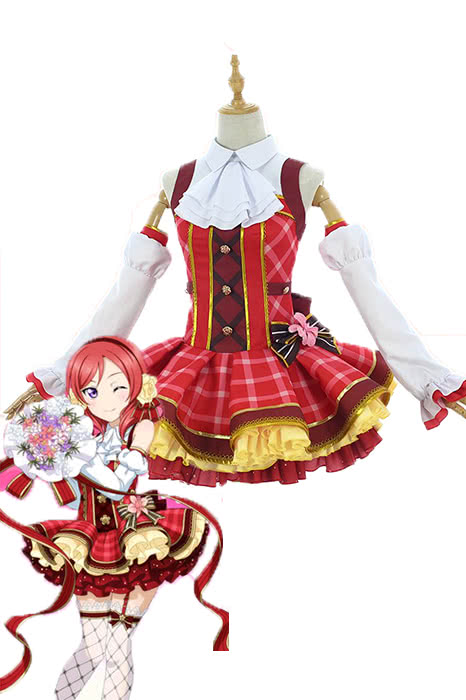 Love Live Bouquet Awaken Nishikino Maki Red Dress Anime Cosplay Costumes Cosplay Shop