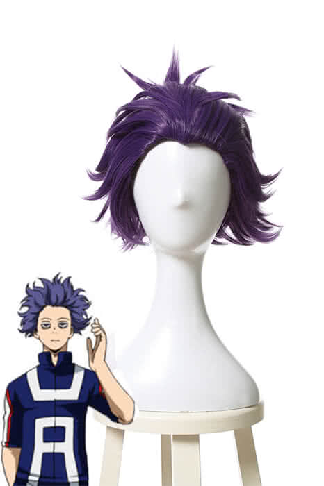 My Hero Academia Shinsou Hitoshi Short Purple Cosplay Wigs Cosplay Shop 