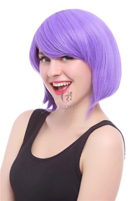 Short Purple Bob Wig Stylish And Beautiful – Cosplay Shop