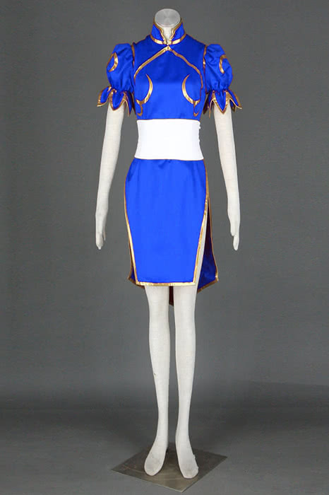 Street Fighter Chun-Li Blue Cosplay Costume – Cosplay shop